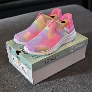 Skechers S Sport Multicolored Baily Step-Ins Shoes Big Kids Size 2